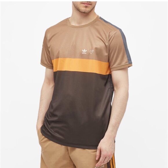 adidas x Human Made Brown Graphic T-Shirt - Picture 6 of 8